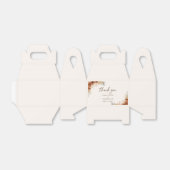 Ballotins Terracotta Rustic Fall Floral Mariage Merci (Déplié)