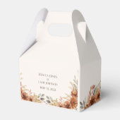 Ballotins Terracotta Rustic Fall Floral Mariage Merci (Arrière)