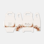 Ballotins Terracotta Rustic Fall Floral Mariage Merci (Déplié)