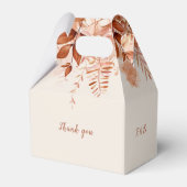 Ballotins Terracotta Rustic Floral Automne Fête des mariées (Arrière)