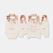 Ballotins Terracotta Rustic Floral Automne Fête des mariées (Déplié)