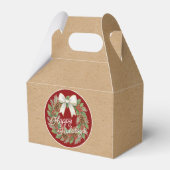 Ballotins Terrain Décembre Classé Avec Vacances Bow Blanc (Verso)