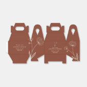 Ballotins Terre cuite Élégante Fleur de coton (Déplié)