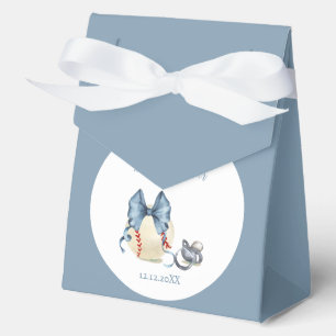 Ballotins Tétine Arc Bleu Baseball Sport Garçon Baby Shower