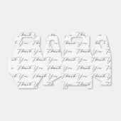 Ballotins Texte Merci en blanc (Déplié)