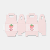 Ballotins Texte personnalisé de dessin de fraises (Déplié)