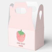 Ballotins Texte personnalisé de dessin de fraises (Ouvert)