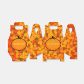 Ballotins Texte personnalisé du dessin du Citrouille de feui (Déplié)