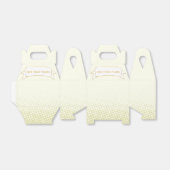 Ballotins Texte personnalisé ivoire (Déplié)