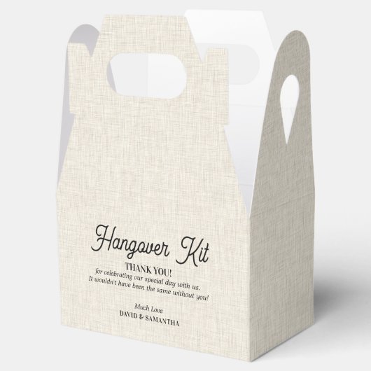 Ballotins Texture de lin beige clair Kit de couverture (Ouvert)