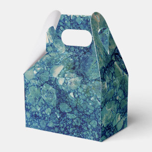 Ballotins Texture de marbre bleu sarcelle vert