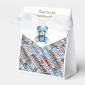 Ballotins Thank You | Boy's Teddy Bear Baby Shower (Verso)