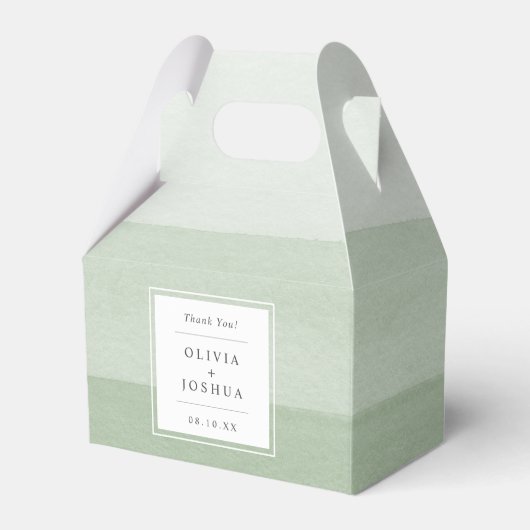 Ballotins Thank You Green Wedding (Verso)