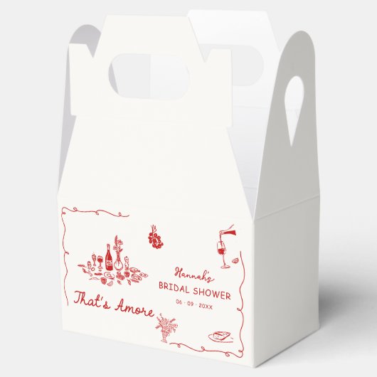 Ballotins That's Amore Italien Dessiné Fiançailles Réception (Ouvert)