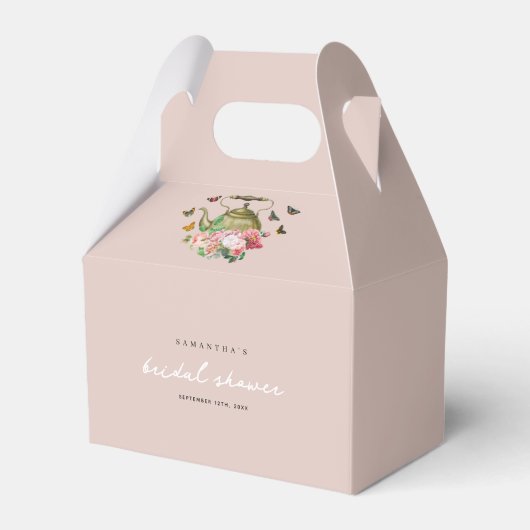 Ballotins Théière Fête Rose Papillons Salle Mariage (Verso)