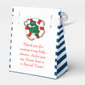 Ballotins Thème Baby shower de l'alligator marin mignon (Arrière)