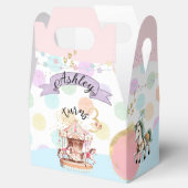 Ballotins Thème Chevaux de Carrousel, Gable 4x2.5x5 (Ouvert)