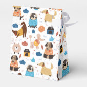 Ballotins Thème d'anniversaire du chien de caricature mignon (Arrière)