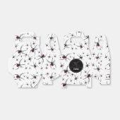 Ballotins Thème de fête d'anniversaire Red & Black Spider (Déplié)