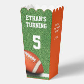 Ballotins Thème de football Anniversaire Popcorn Box (Verso)