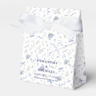Ballotins Thème de mariage floral Fleurs Bleu Marine