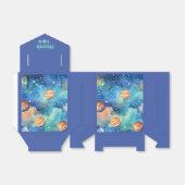 Ballotins Thème Espace Galaxy Planètes Aquarelle Merci (Déplié)