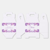 Ballotins Thème Mariage Feuille violet (Déplié)