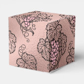 Ballotins Thème Or Rose et Vin Rosé (Arrière)