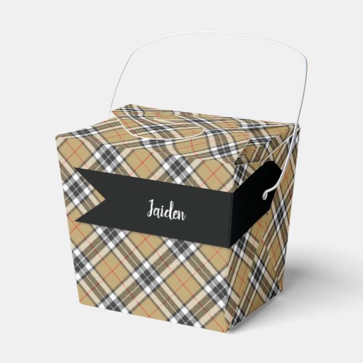 Ballotins Thomson Camel Tartan Plaid Motif de la mode famili (Verso)