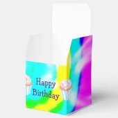 Ballotins Tie Dye Happy Birthday Cupcake Box (Ouvert)