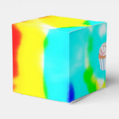 Ballotins Tie Dye Happy Birthday Cupcake Box (Arrière)