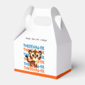 Ballotins Tiger Trois Garçon 3e anniversaire Merci de fête (Verso)