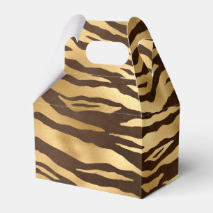 Ballotins Tigre de la jungle en feuille d'or