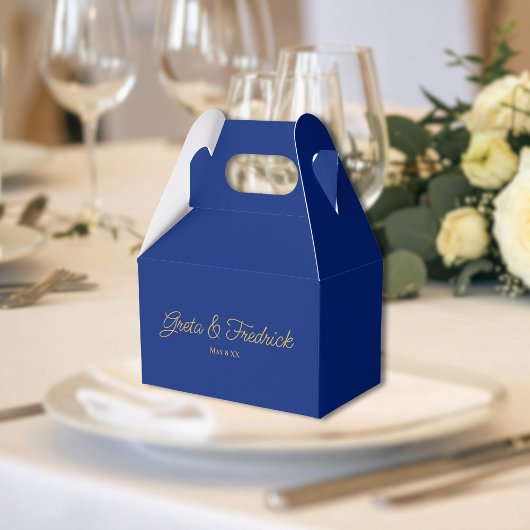 Ballotins Timeless Royal Blue and Gold Wedding