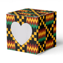 Tissu Kente noir, vert, rouge et jaune