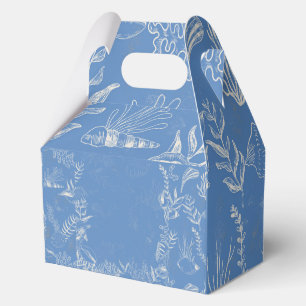 Ballotins Toile bleu océan élégant