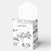 Ballotins Toile Chattanooga noir et blanc (Ouvert)