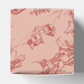 Ballotins Toile Chattanooga rose et rouge (Haut)