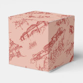 Ballotins Toile Chattanooga rose et rouge (Arrière)