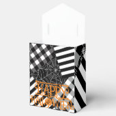 Ballotins Toile d'araignée patchwork noir et blanc pour soir (Ouvert)