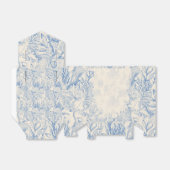 Ballotins Toile de couleur océan élégante (Déplié)