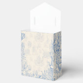 Ballotins Toile élégante couleur océan (Ouvert)