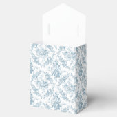 Ballotins Toile florale Bleue gravée (Ouvert)