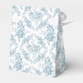 Ballotins Toile florale Bleue gravée (Arrière)