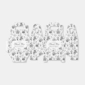 Ballotins Toile Noire De Jouy Floral Dessert Ballotin (Déplié)