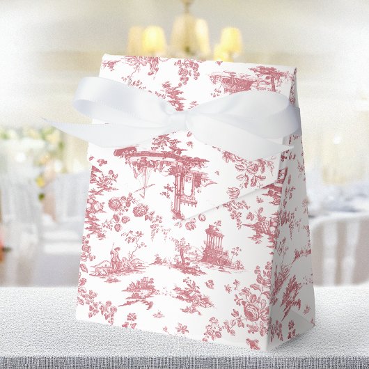 Ballotins Toile vintage Florale de Jouy-Pink