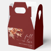 Ballotins Tombez Amoureux Floral Mariage Rustique Bordeaux (Ouvert)