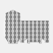 Ballotins Tons de motif de diamant gris (Déplié)