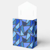 Ballotins Tons de motif en vitrail bleu (Ouvert)