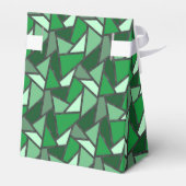 Ballotins Tons de motif en vitrail vert (Arrière)